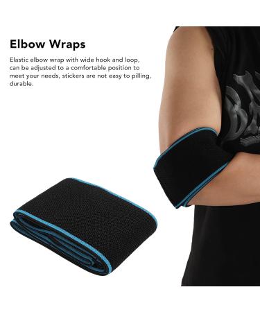 Buy Elbow Support Wrap - Elastic Compression Bandage for Fitness & Weight Lifting (Blue) | International Shipping Available - Buy Online on GoSupps.com