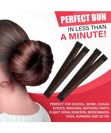 Glamza Women's Magic Hair Bun Snap Styling Donut Former French Twist Band Maker (Dark Brown) - Buy Online on GoSupps.com