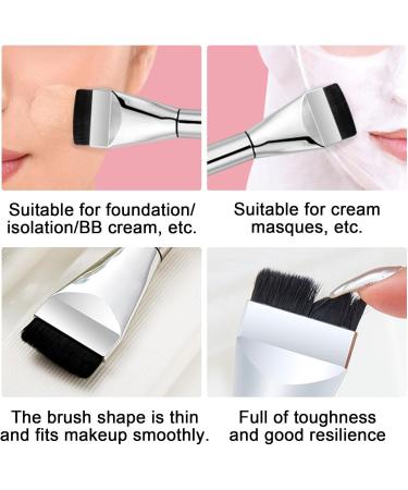 Liquid Foundation Brush | Liquid Makeup Aluminum Tube Foundation Brush - Smooth Application Makeup Tool for Travel Business Trip Home Dormitory - Buy Online on GoSupps.com