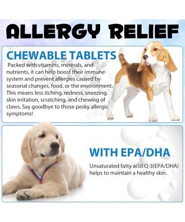 Itchy Dog Skin Relief Anti Itch and Immunity Treats for Dogs Anti Itch for Dogs Dog Allergy Relief w/Omega 3 + Pumpkin + Enzymes Seasonal Allergies Hot Spots Peking Duck Flavor 150 Treats - Buy Online on GoSupps.com