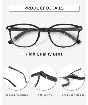 JM Reading Glasses Quality Spring Hinge Readers Women Men Glasses for Reading +1.75 Mixed Colours - Pack Of 4 - Buy Online on GoSupps.com