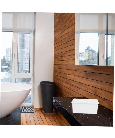 Alipis Organization Bucket Box Sheet storage box Beads laundry powders holder dedicated Laundry Detergent Holder washing powder laundry powder bin desktop storage barrel Japanese-style 16.8X11X7.5CM White - Buy Online on GoSupps.com