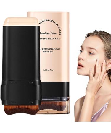 gifyym Umriss Stick Stick stick corrector cream foundation with brush natural opaque branch foundation for full coverage with brush Twig moisturizing makeup revolution for Christmas 02 - Buy Online on GoSupps.com