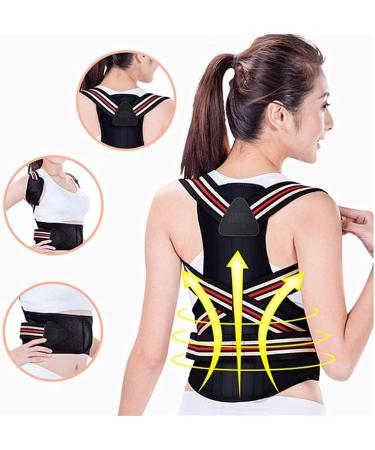 Posture Corrector Clavicle Shoulder Support Back Brace Fully Back Support Belt Dual Adjustable Straightener for Child Aldult Teenager Winter Warm Vest (Size : X-Large) (Large) (Medium) - Buy Online on GoSupps.com