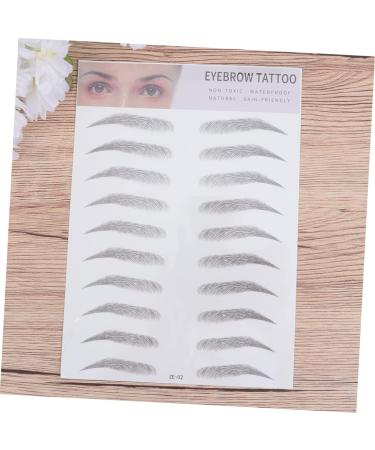 Eyebrow Sticker 2pcs 3d Eyebrow Stickers Cosmetology Kit Woman Suit Set Stickers Brow Shaper Makeup Eyebrow Transfer Eyebrow Hair Artificial Eyebrow Tool Black The Lazy 4d - Buy Online on GoSupps.com