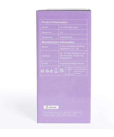 Canvalite UV Nail Lamp 168W: Professional Gel Nail Dryer with Automatic Sensor, 4 Timer Settings, LCD Display - Perfect for Home Salon Use - Buy Online on GoSupps.com