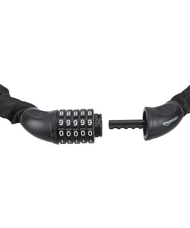 Buy Amazon Basics 5-Digit Bicycle Chain Lock - 97.2 cm Black | Secure Your Bike Internationally - Buy Online on GoSupps.com