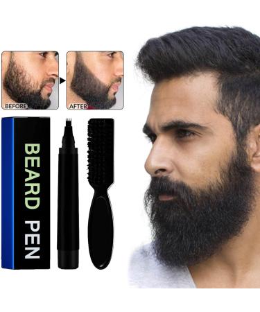 Niceram Bartstift for Men | Waterproof Beard & Hair Care Kit | Perfect Gifts for Men - Dark Brown - Buy Online on GoSupps.com
