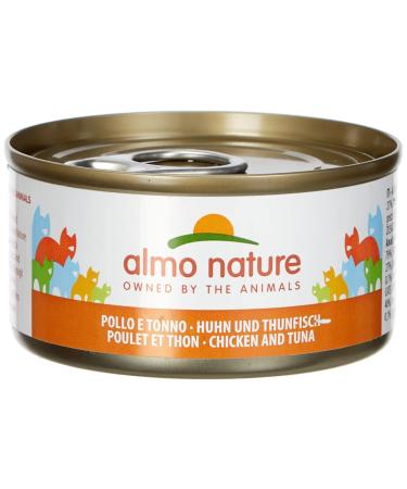 Almo Nature Mega Pack Natural with Chicken and Thun - Wet food for adult cats: 6 cans of 70g