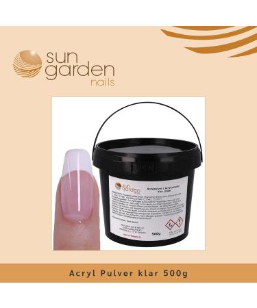 Sun Garden Nails - Premium Acrylic Nail Powder Clear 500g for Professional & DIY Nail Art | International Shipping Available - Buy Online on GoSupps.com