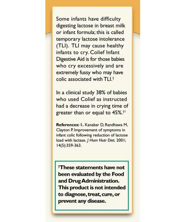 Colief Infant Digestive Aid - Natural Gas Drops for Babies | Relief from Colic, Bloating & Fussing | 90 Servings - Buy Online on GoSupps.com