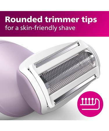 Philips Beauty Lady Electric Shaver Series 6000 BRL136/00 White - Cordless Shaver with 4 Accessories - Buy Online on GoSupps.com