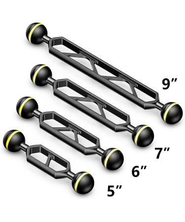 Seafrogs 5 Double Ball Arm - Lightweight Aluminum Alloy Diving Equipment for Underwater Photography - Buy Online on GoSupps.com