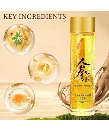 Grgowe 3 pieces Peptide Anti Wrinkle Ginseng Serum Ginseng Anti Wrinkle Serum Ginseng Polypeptide Anti-Ageing Essence Ginseng Essence Ginseng Serum Peptide Anti Wrinkle Ginseng Serum for all skin type - Buy Online on GoSupps.com