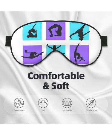 Unisex Gymnastics Game Print Sleeping Eye Mask - Soft Comfortable Light-Blocking for Perfect Sleep - Buy Online on GoSupps.com