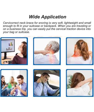 Buy Cervicorrect Neck Brace - Soft Foam Cervical Support for Neck Pain & Snoring Relief | Comfortable Neck Brace for Sleeping - Unisex Gray - Buy Online on GoSupps.com