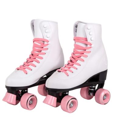 C SEVEN C7skates Quad Roller Skates | Retro Design Candy Pink Women's 7 / Youth 6 / Men's 6