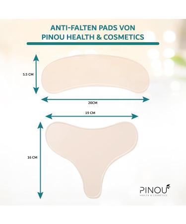 Pinou Anti-Fold Pads - Reusable Anti-Aging Cream for Neck & Cleavage | Moisture & Fold Reduction - Buy Online on GoSupps.com
