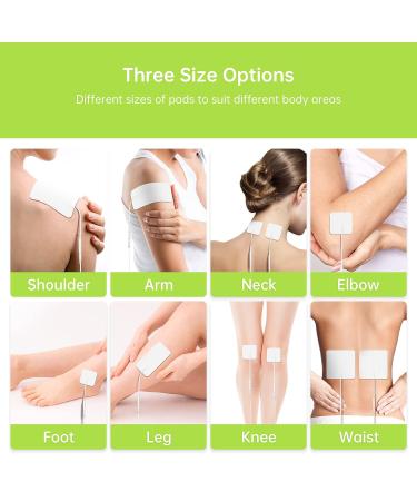 30-Pack TENS Unit Replacement Pads Set with Holder - Compatible with AUVON TENS 7000 EMS Machine - Reusable, Self-Adhesive Electrodes in Multiple Sizes (Latex-Free) - Buy Online on GoSupps.com