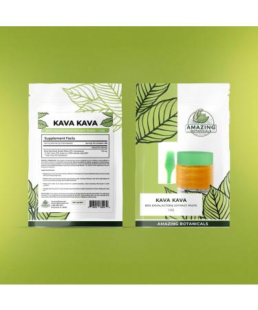 Amazing Botanicals Kava Kava 80% Kavalactone Extract Paste, High Potency Extract, New and Improved Formula (1OZ / 28 Grams) - Buy Online on GoSupps.com