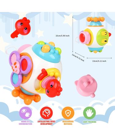 Glaitc Montessori Toy Baby - 6 in 1 Busy Activity Cube for Toddlers | Engaging Montessori Motor Skills Toy - Buy Online on GoSupps.com