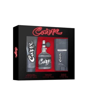 Curve Crush For Men Fragrance 3 Piece Gift Set 3 Piece Set