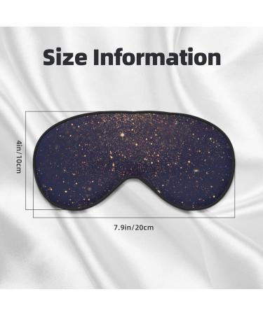 Gold Black Glitter Sleep Eye Mask | Soft Blindfold for Travel & Night Sleeping - Buy Online on GoSupps.com