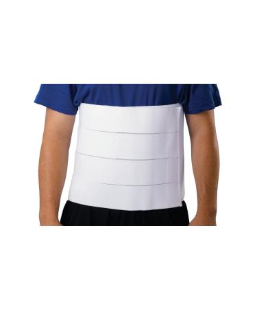 Medline Standard 4-Panel Abdominal Binder 12 Inch High Comfort Elastic Size 4XL (86-105 Inch) Hook-and-Loop Closure 1 Each