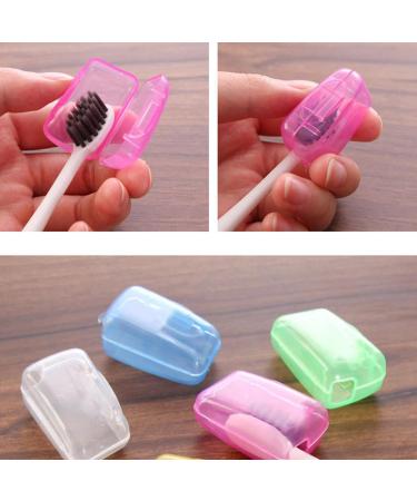 Travel Toothbrush Case - 5 Portable Toothbrush Head Covers & Protective Travel Container - Buy Online on GoSupps.com