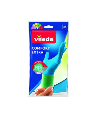 Vileda Comfort and Care rubber gloves with chamomile lotion size L 1 pair L (1 pack)