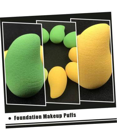 FRCOLOR 12 Pcs Makeup Sponge Set - Mango Shape Beauty Sponges for Flawless Mineral Foundation Application - International Shipping Available - Buy Online on GoSupps.com