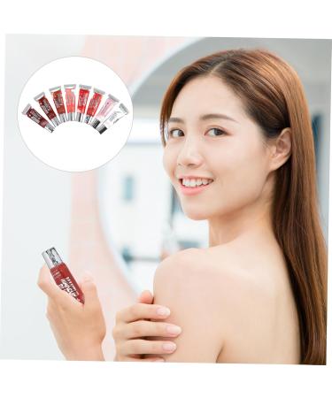 FRCOLOR 8pcs Pearl Jelly Lipstick Set - Diamond Shining Lip Oils & Hydrating Clear Lip Gloss - Fruit Oil Makeup Accessory - Buy Online on GoSupps.com