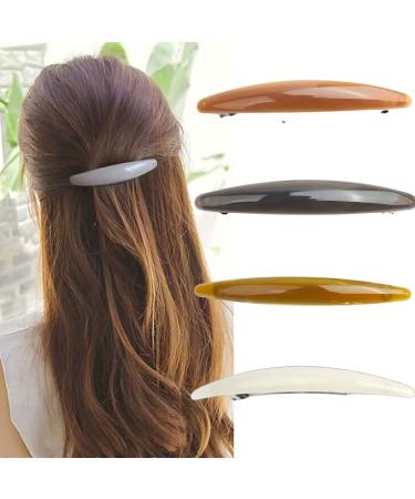 Hair Barrette Automatic Hair Clips for Women Thick Hair Girls Women Hair Pin Retro Hair Clasp One Size Style B