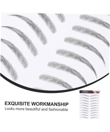 Healeved 9 Sheets Waterproof Eyebrow Stickers Brow Black Mens Sticking Stuffers Peel off Transfer Stickers 21x15cmx3pcs Black 1x3pcs - Buy Online on GoSupps.com