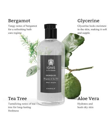 Hydrating Body Wash with Bergamot & Tea Tree Extract | Paraben & Sulphate Free Shower Gel for All Skin Types | 300ml - Perfect for Dry Skin - Buy Online on GoSupps.com