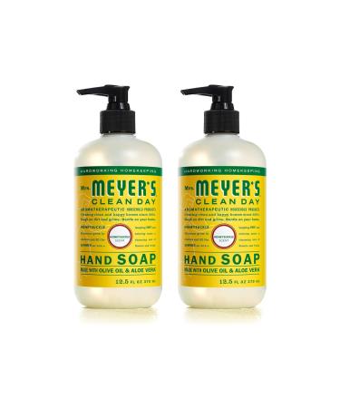 Mrs. MEYER'S Clean Day Hand Soap Made with Essential Oils Honeysuckle 12.5 Fl oz (Pack of 2)