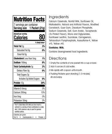 WonderSlim Protein Pudding Banana Delight - Low Calorie High Protein Dessert (7ct) - Buy Online on GoSupps.com