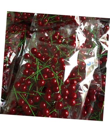 ABOOFAN 300 Pcs Artificial Holly Berry Red Fake Berry Home Vase Filler Artificial Berries Decoration Christmas Flower Floral Stem Home Decorations Simulation Fruit Branch Household - Buy Online on GoSupps.com