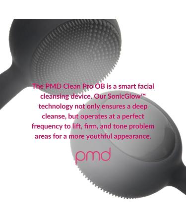 PMD Clean Pro OB: Silicone Brush & Obsidian Gemstone Massager for Clear, Youthful Skin - SonicGlow Vibration - Waterproof - Buy Online on GoSupps.com