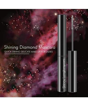 Glitter Mascara - Natural Eye Mascara - Clear and Bright Lengthening Mascara - Smudge-Proof Glitter Eye Makeup for Girls Women Wedding Makeup Goforwealth - Buy Online on GoSupps.com