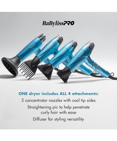 Buy BaBylissPRO Nano Titanium Hair Dryer - 2000W Professional Ionic Blow Dryer for Faster Frizz-Free Results | Global Shipping Available - Buy Online on GoSupps.com