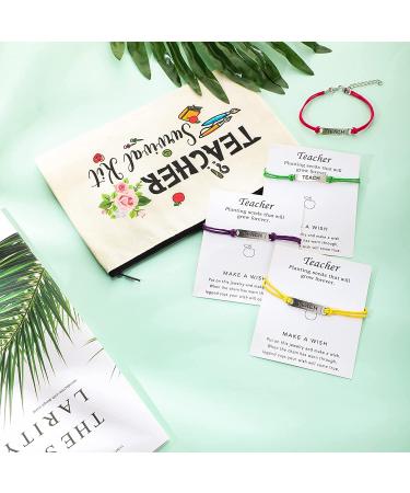 Teacher Appreciation Gift Set - 24 Piece Survival Kit, Makeup Pouch, Blessing Card Bracelet, and Cosmetic Bag for Teacher's Day - Elegant Style 9.1 x 5.9 Inch - Buy Online on GoSupps.com
