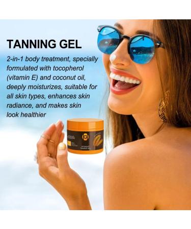 Luxury Intensive Tanning Gel - Fast Bronzing Butter for Natural Tan Skin | Tanning Accelerator for Beach Sunbeds & Outdoor Sun - Buy Online on GoSupps.com