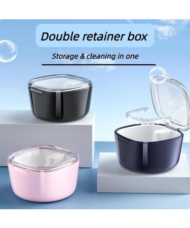 Denture Storage Box - Portable Immersion Box for Elderly Retainer & Invisible Braces Cleaning - Green - Buy Online on GoSupps.com