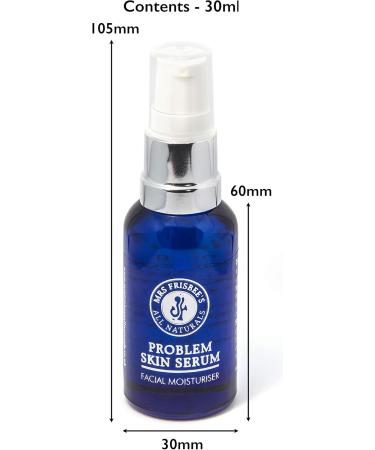 Problem Skin Serum Facial Moisturiser/Facial Oil/Natural Botanical Ingredients to Help Calm and Soothe Irritated and Sensitive Skin/Handmade/Vegan/Cruelty Free (30ml) - Buy Online on GoSupps.com