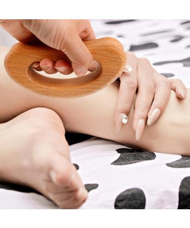 Beavorty Holz-Gua-Sha Tool | Manual Deep Tissue Massage for Neck & Back | Wooden Massage Device - Beige - Buy Online on GoSupps.com