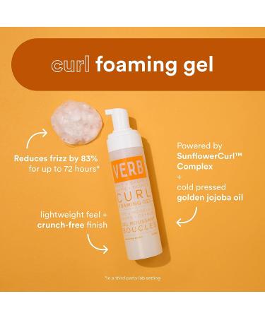 VERB Curl Foaming Gel - Frizz Control Mousse for Curl Definition - 6.7 fl oz - Buy Online on GoSupps.com