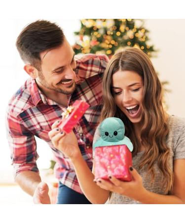 FASTEXX Octopus Reversible Plushies - Double-Sided Flip Mood Octopus - Sweet Gift for Kids and Family - Blue - Buy Online on GoSupps.com