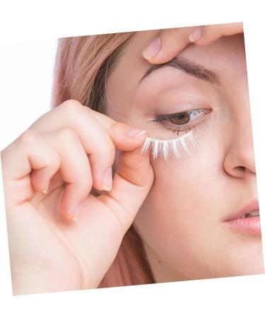 minkissy 3 Pairs Makeup False Eyelashes Dramatic Eyelashes Cosplay Eyelashes Natural Drama Lashes Japanese Lashes False Lash Extensions Fake Lashes White Transparent Stem Fiber Cosmetics 3d - Buy Online on GoSupps.com