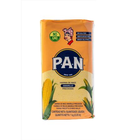 Pan Precooked Yellow Corn Flour 1kg - High-Quality Gluten-Free Ingredient - Buy Online on GoSupps.com